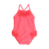 Bebe Bella Ruffle Swimsuit in Pink (Size 000-10)