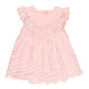 Bebe Frill Sleeve Lace Dress in Pink