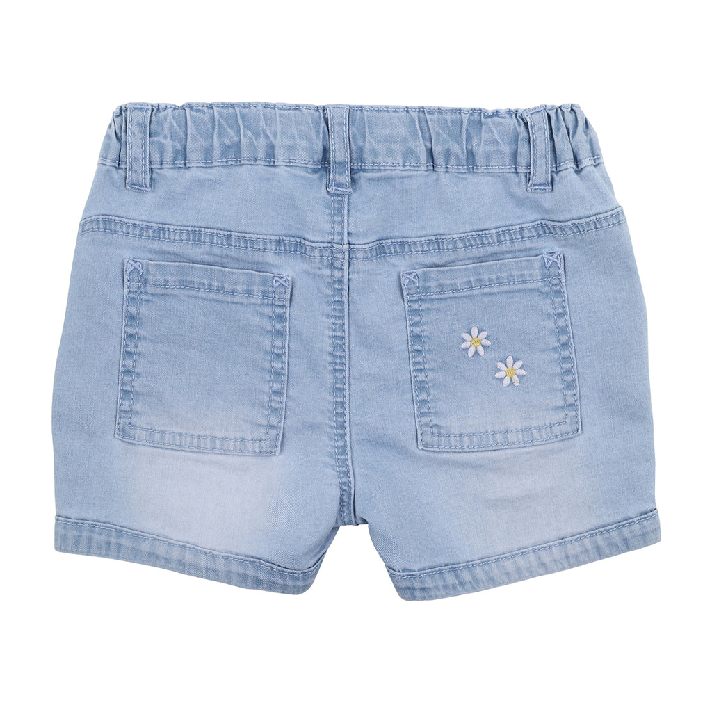 Bebe Chloe Daisy Denim Shorts (Size 3-7)