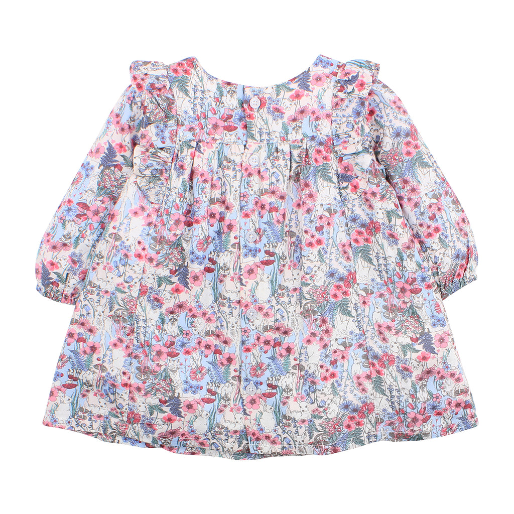 Bebe Rose Dress in Rose Print (Size 3M-5Y)