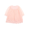 Bebe Pleated Lace Dress in Pink (Size 3M-5Y)