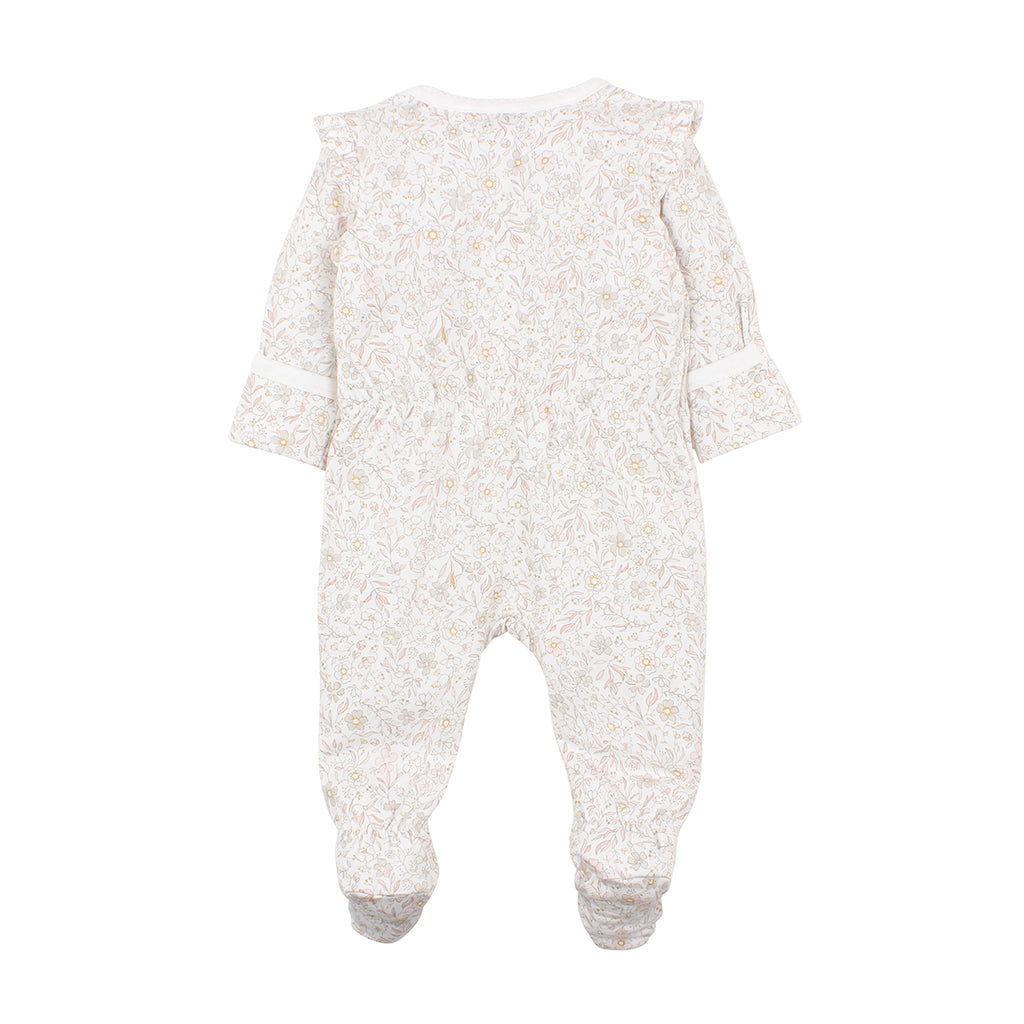 Bebe Penny Zip Romper in Penny Print (Size PREM-6M)