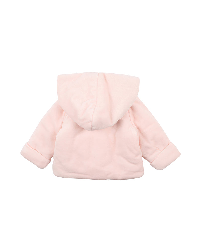 Bebe Coco Velour Jacket - Peachy Pink (Size 000-2)