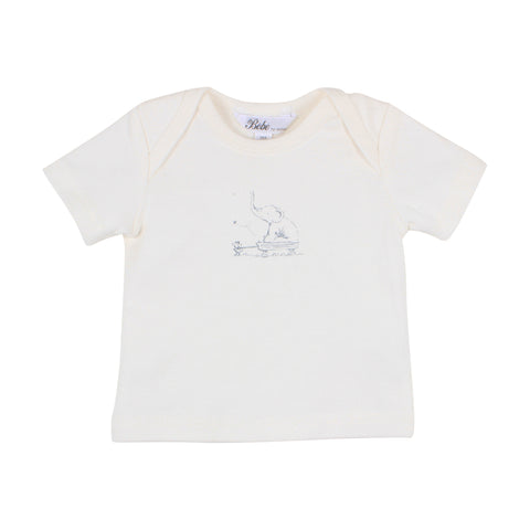 Bebe Louis S/S Knit Linen Shirt in White