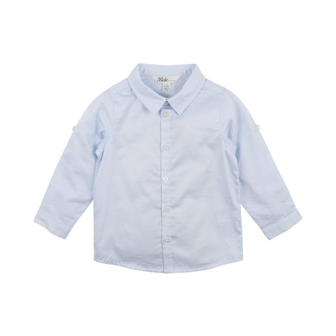 Bebe Albert LS Check Shirt - Blue Check (Size 000-7)