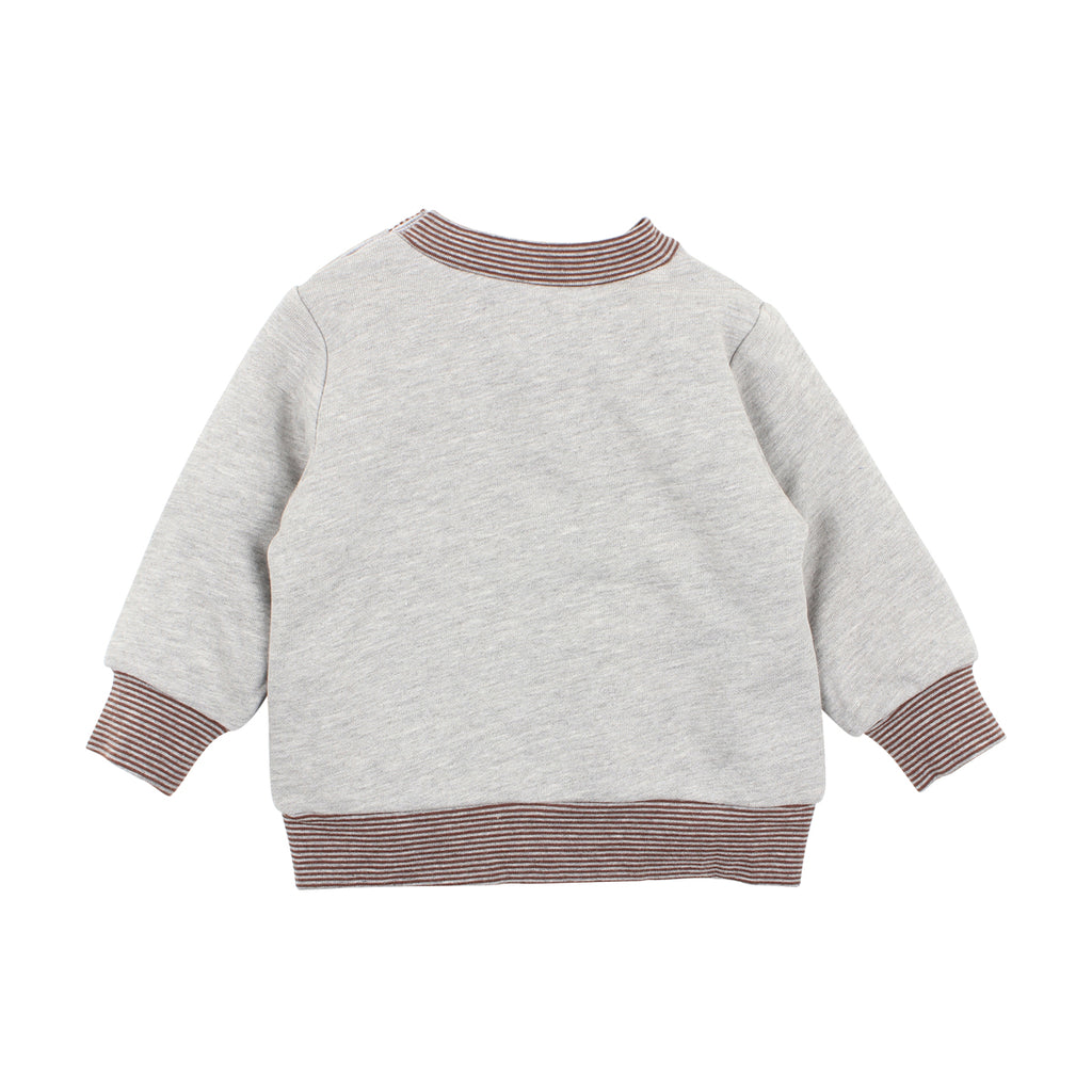 Bebe Zack Squirrel Top in Pepper Marle (Size 3M-24M)