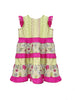 Zaza Couture Floral Dress in Lime and Hot Pink (Size 1-12)