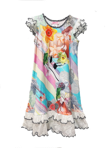 Bebe Puff Sleeve Lace Dress (Size 000-2)