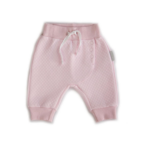 Korango Baa Baa White Sheep Stripe Knit Legging - Pink/Grey Stripe