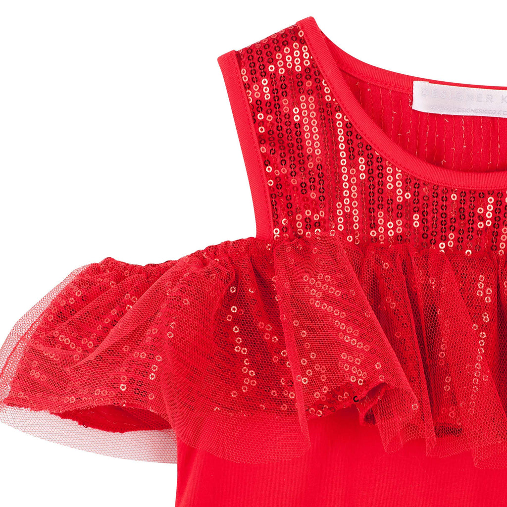 Designer Kidz Cherry Christmas Dress