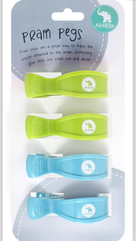 All4Ella Pram Pegs Quad Pack - Sweet Thing Baby & Childrens Wear