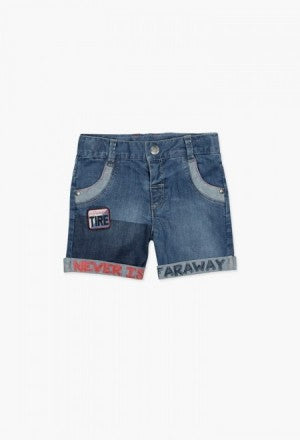 Paper Wings Boys Shorts- Charcoal