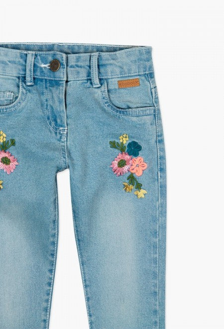 Boboli Denim Stretch Trousers