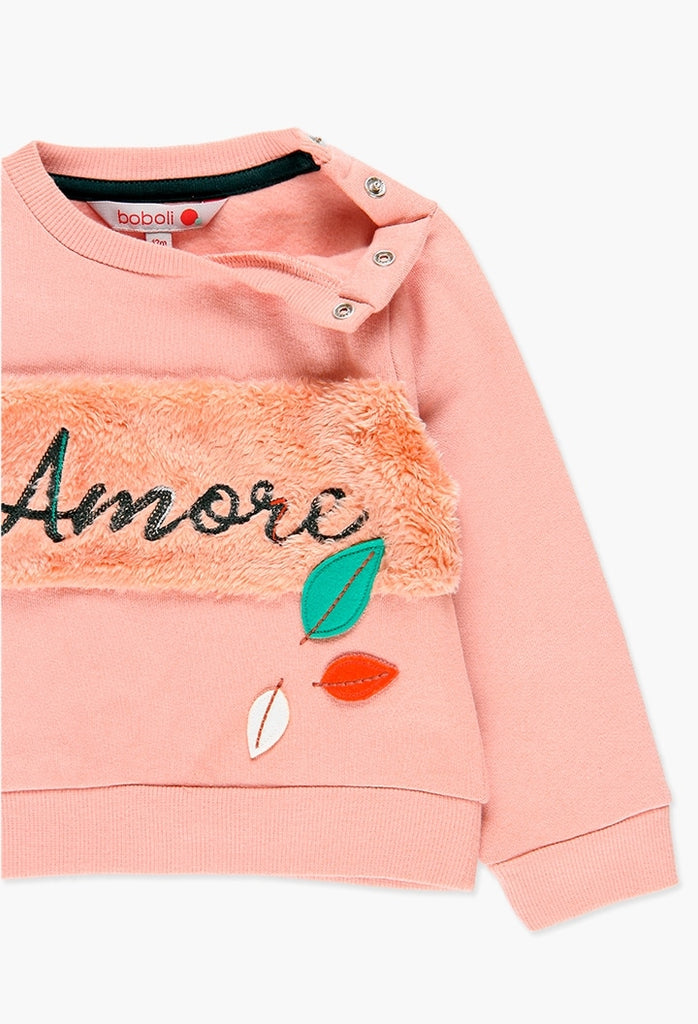 Boboli Fleece Sweatshirt for Baby Girl (6M-4Y)