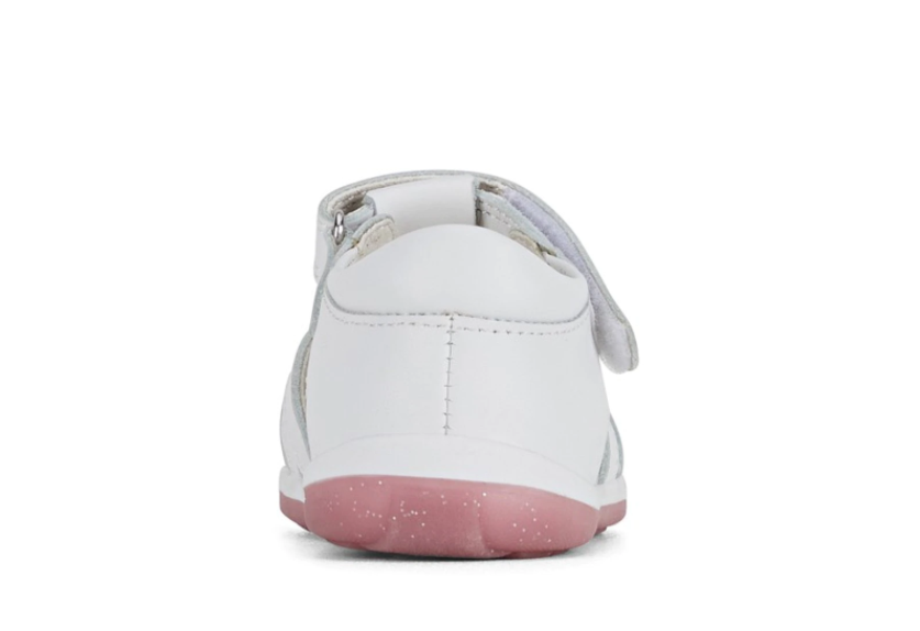 Clarks MAYA II in White/Pink Glitter (Size AU 4-10)