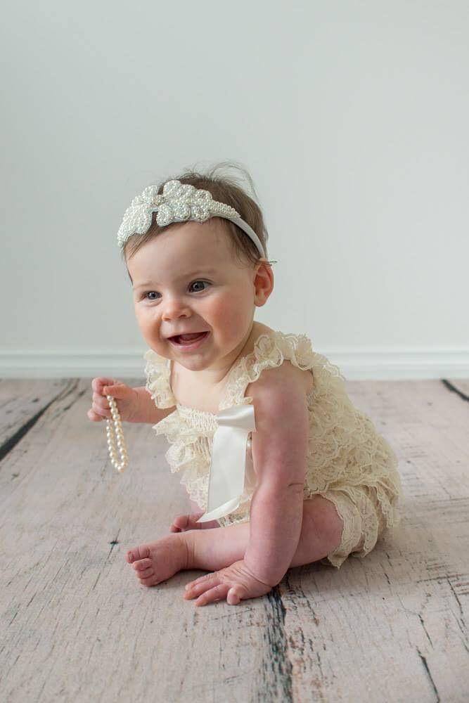 Little Possums Pearl & Diamante Centre Headband