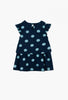 Boboli Girls Spot Dress- Navy/Blue