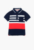Boboli Boys Polo Shirt-Navy/Red
