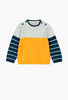 Boboli Knit Stripe Jumper- Blue/White/Yellow