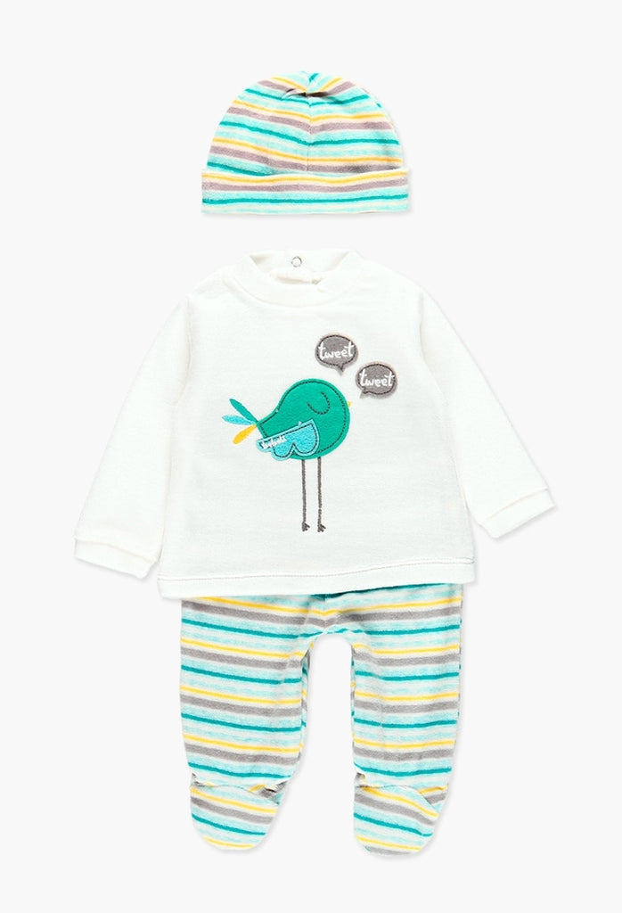 Boboli Pack Velour for Baby Boy (Size NB-6M)