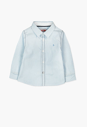 Bebe Louis L/S Textured Shirt in Pale Blue