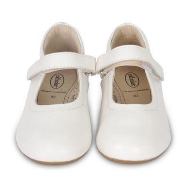Old Soles Praline Bow Shoe in White/Silver