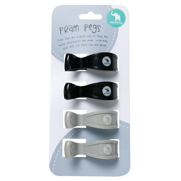 All4Ella Pram Pegs Quad Pack - Sweet Thing Baby & Childrens Wear