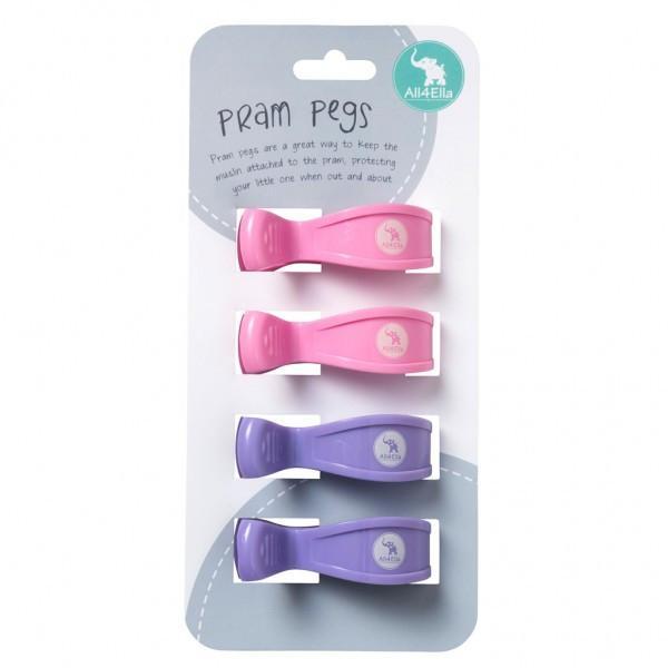 All4Ella Pram Pegs Quad Pack - Sweet Thing Baby & Childrens Wear