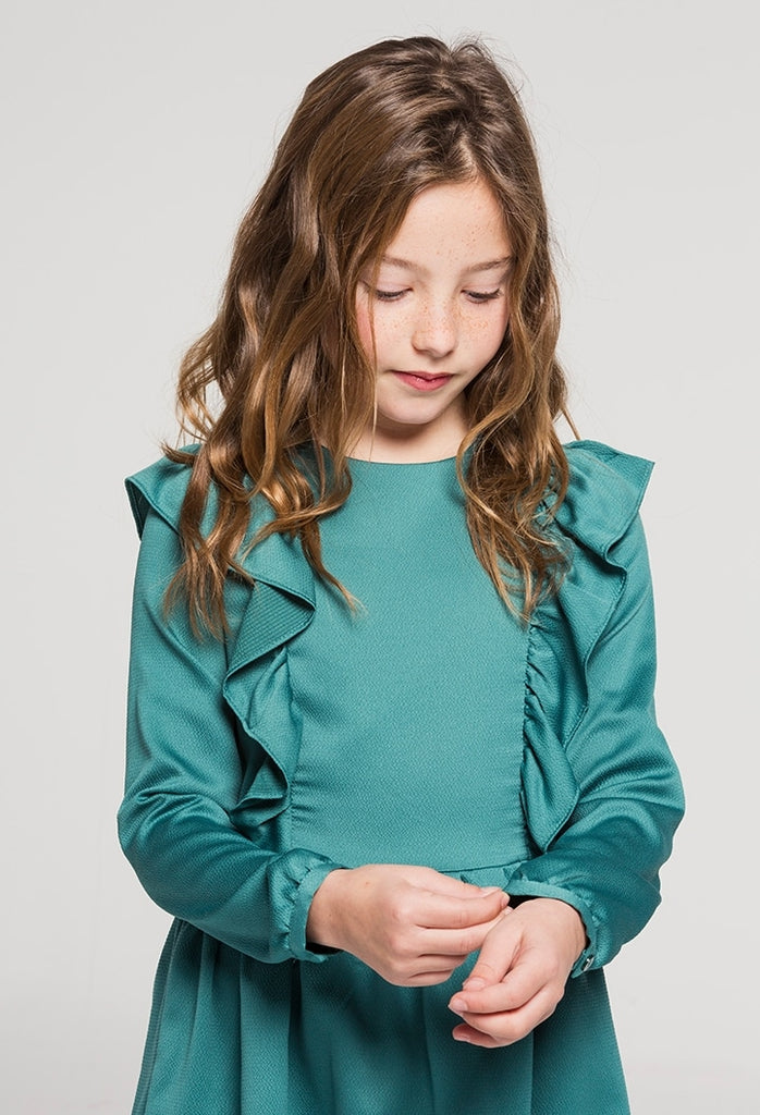 Boboli Satin Dress Fantasy for Girl (Size 5-14)