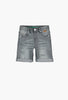 Boboli Boys Stretch Denim Shorts- Grey