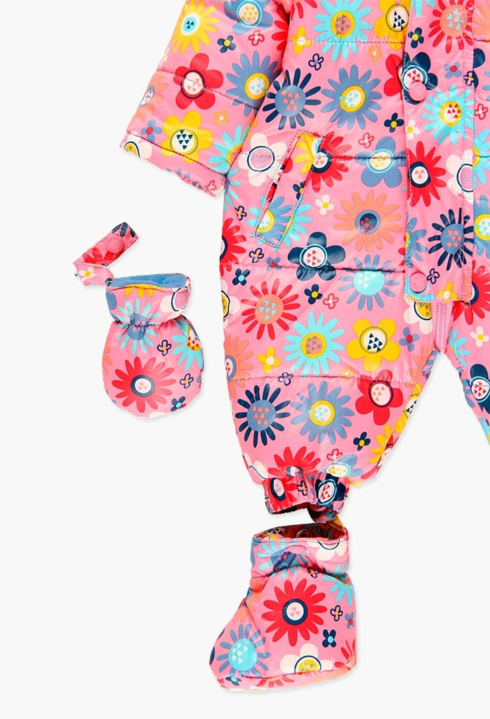 Boboli Technical Fabric Babygrow for Baby Girl (Size 3M-12M)