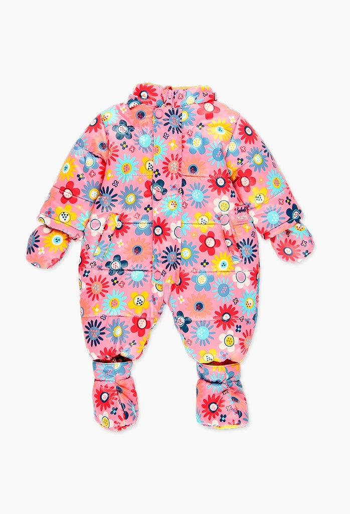 Boboli Technical Fabric Babygrow for Baby Girl (Size 3M-12M)