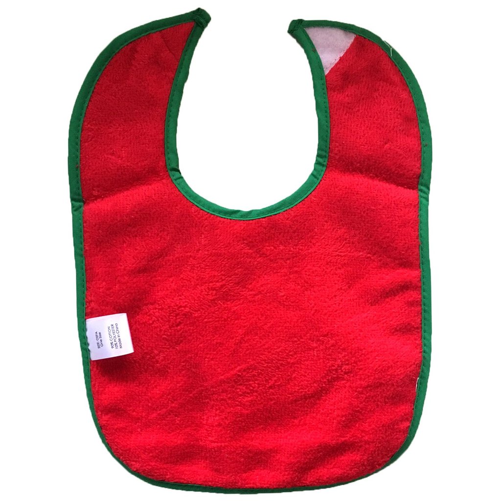 Korango 1st Chirstmas Bib - Red/Green