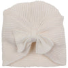 Bebe Cable Bow Knit Beanie - Cloud