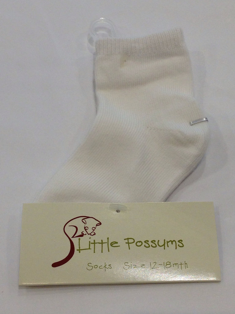 Little Possums Plain Socks - Sweet Thing Baby & Childrens Wear