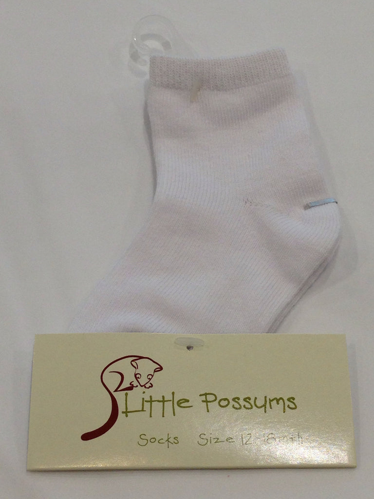 Little Possums Plain Socks - Sweet Thing Baby & Childrens Wear