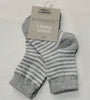 Marquise 2 Pack Grey Stripy Cotton Socks - Sweet Thing Baby & Childrens Wear