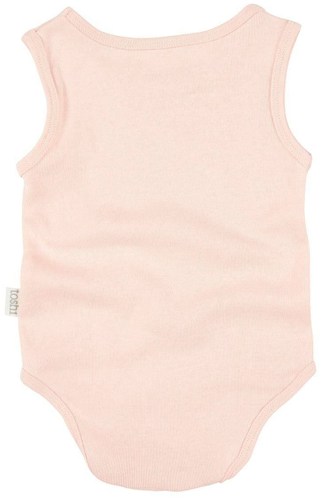 Toshi Dreamtime Organic Onesie Singlet - Blush