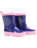 Korango Gumboot Contrast Binding and Sole - Pink/Navy