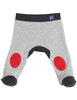 Korango Little Tiger Legging with Knee Patch - Red/Grey Marle
