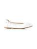 Walnut Catie Bow Ballet in Patent White