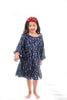 Jacabower Meaghan Butterfly Dress in Navy (Size 3-10)