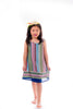 Jacabower Bella Tie String Dress in Multi Print (Size 3-10)