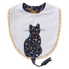 Fox & Finch Nordic Cat Bib with Dummy Clip- Navy Floral