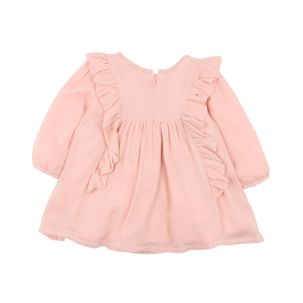 Fox & Finch Fancy Crepe Dress - Dusty Pink (Size 3M-5Y)