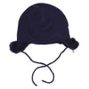 Fox & Finch Side Pom Pom Beanie- Navy