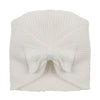 Bebe Layla Bow Knit Beanie in Cloud (Size NB-3Y)