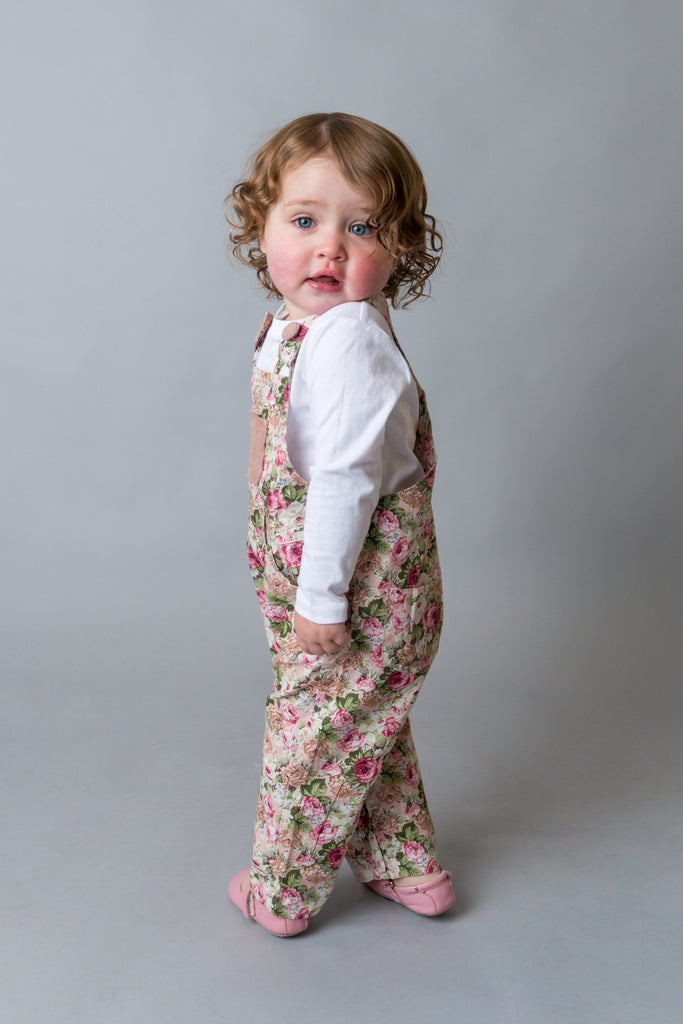 Love Henry Baby Girls Layla Dungaree - Floral