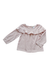 Love Henry Girls Frill Bodice Blouse - Pink Gingham