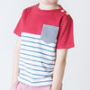 Love Henry Boys Pocket Tee - Red/Blue Stripe (Size 3-12)